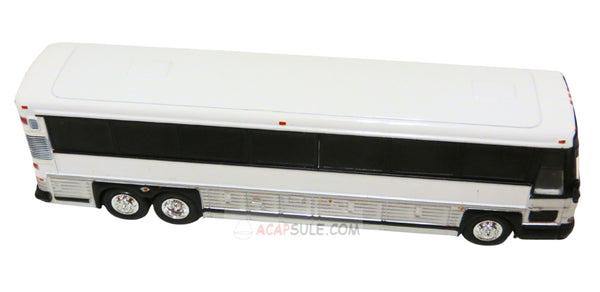 White No Livery- 1/87 Scale MCI D4000 Diecast Model Bus (Great for Customization)