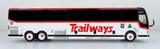 Adirondack Trailways Prevost X3-45 Coach Bus 1/87 Scale Diecast Model
