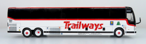 Adirondack Trailways Prevost X3-45 Coach Bus 1/87 Scale Diecast Model