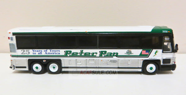 Peter Pan 25 Years of Tours - 1/87 Scale MCI D4000 Diecast Model Bus