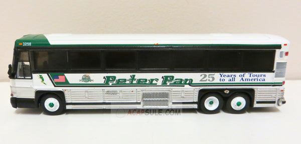 Peter Pan 25 Years of Tours - 1/87 Scale MCI D4000 Diecast Model Bus