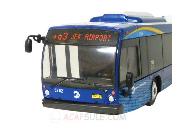 New York City MTA Q3 to JFK Airport 1/87 Scale Nova Bus LFS Transit Bus Diecast Model