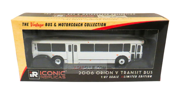 White No Livery- 1/87 Scale 2006 Orion V Transit Diecast Model Bus (Great for Customization