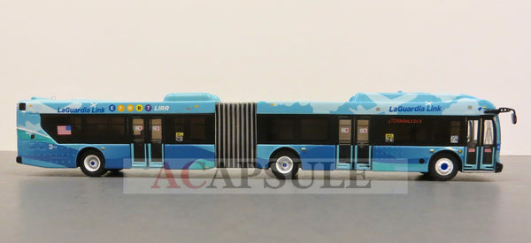 New York City MTA LaGuardia Link Q70 1/87 Scale New Flyer Xcelsior XN60 Articulated Bus Model