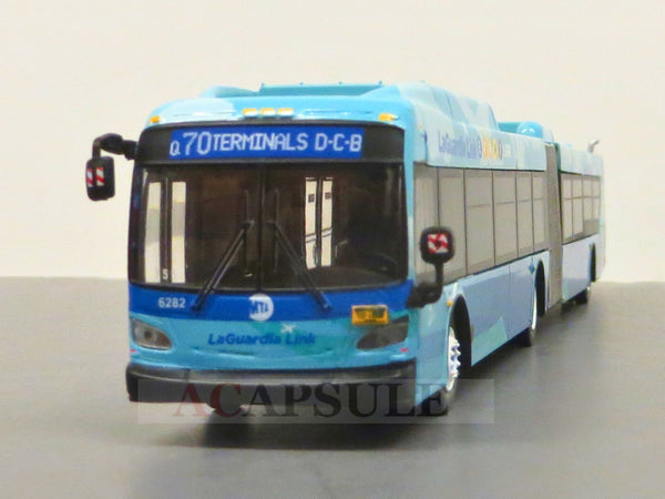 New York City MTA LaGuardia Link Q70 1/87 Scale New Flyer Xcelsior XN60 Articulated Bus Model