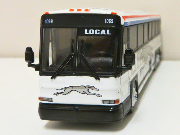 Greyhound Shadow Livery - 1/87 Scale MCI D4000 Diecast Model Bus