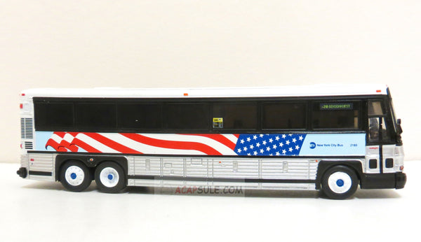 MTA NYC Transit 9/11 Remembrance - 1/87 Scale MCI D4000 Diecast Model Bus