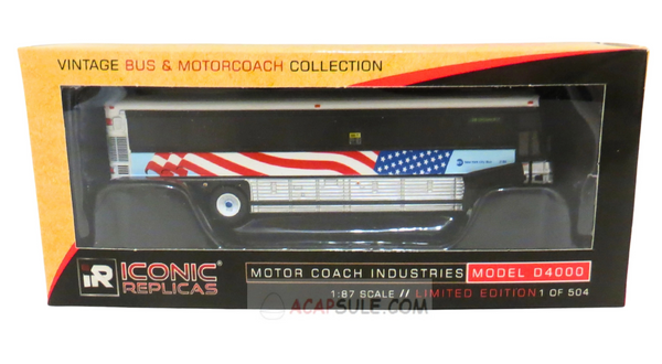 MTA NYC Transit 9/11 Remembrance - 1/87 Scale MCI D4000 Diecast Model Bus