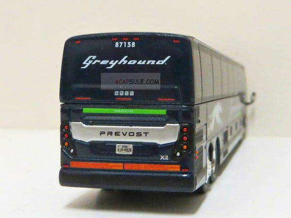 Greyhound Prevost X3-45 in 1/87 Scale Diecast Model Destination Los Angeles