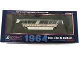 Greyhound 1/87 Scale 1964 MCI MC-5A Coach Bus Diecast Model (Greyhound Gold Stripe - 50th Anniversary)