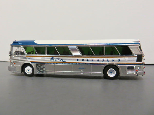 Greyhound 1/87 Scale 1964 MCI MC-5A Coach Bus Diecast Model (Greyhound Gold Stripe - 50th Anniversary)