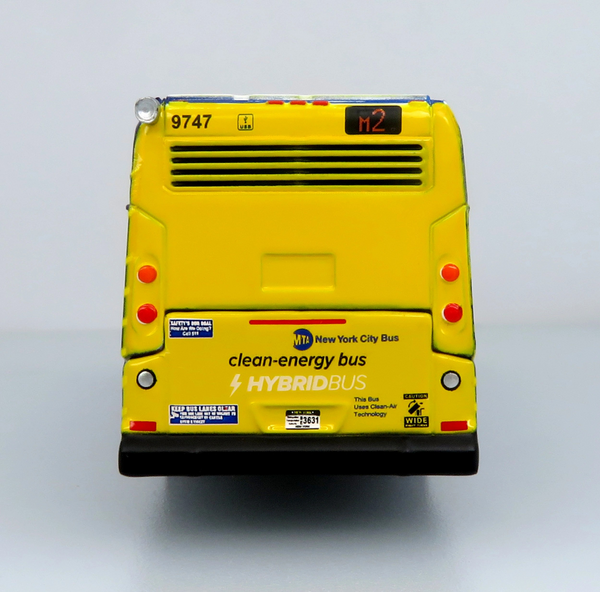 New York City MTA M2 to Washington Heights 1/87 Scale Nova Bus LFS Transit Bus Diecast Model