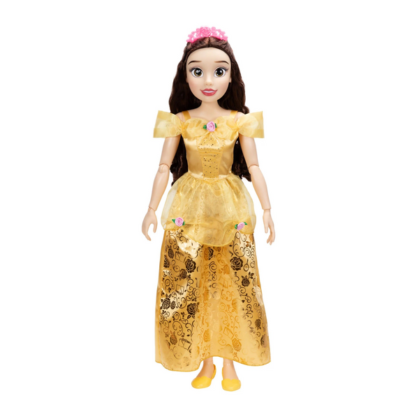 Disney Princess Belle My Size Doll 32” Tall & Poseable, With Hair Brush and accessories