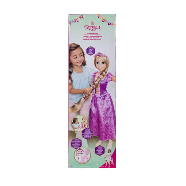 Disney Princess Rapunzel My Size Doll 32” Tall & Poseable, With Hair Brush and accessories