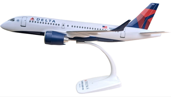 Flight Miniatures Delta Airlines Airbus A220-100 1/100 Scale Model with Stand N101DU