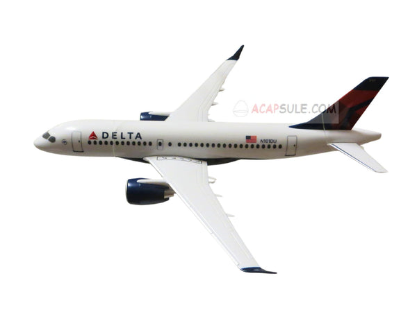 Flight Miniatures Delta Airlines Airbus A220-100 1/100 Scale Model with Stand N101DU