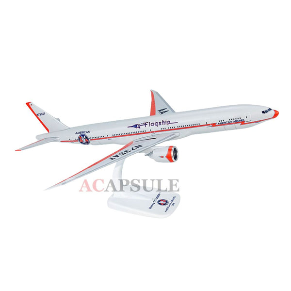 American Airlines Flagship DFW Livery N735AT Boeing 777-300ER 1/200 Scale Model with Stand by Flight Miniatures