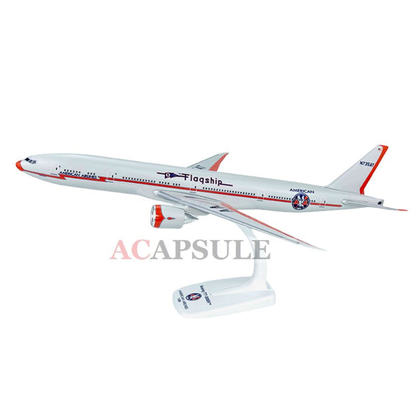 American Airlines Flagship DFW Livery N735AT Boeing 777-300ER 1/200 Scale Model with Stand by Flight Miniatures