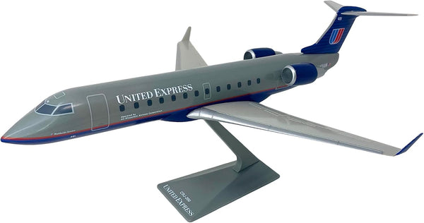 Flight Miniatures United Express Air Wisconsin CRJ200 1/100 Scale Model with Stand N401AW