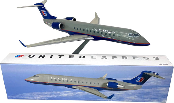 Flight Miniatures United Express Air Wisconsin CRJ200 1/100 Scale Model with Stand N401AW
