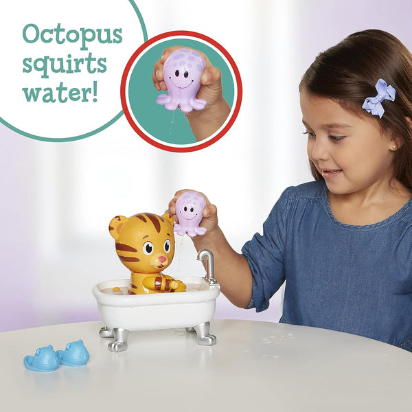Daniel Tiger Neighborhood's Bath Time Figure Playset