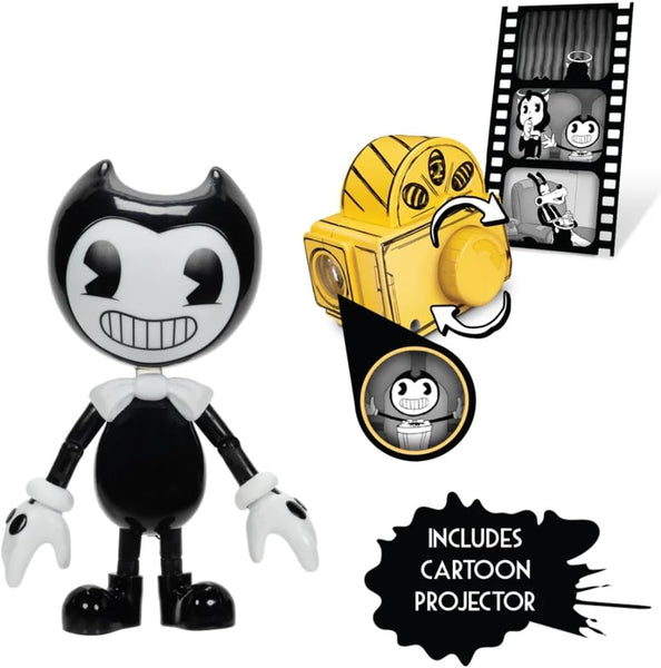 Bendy and The Ink Machine - Bendy 5 Inch Action Figure with Rocking Horse & Projector