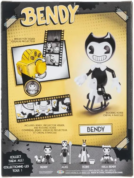 Bendy and The Ink Machine - Bendy 5 Inch Action Figure with Rocking Horse & Projector