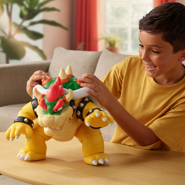 Nintendo Big Bad Bowser 12-Inch Figure with 15+ Video Game Quotes, Sounds, and Music!