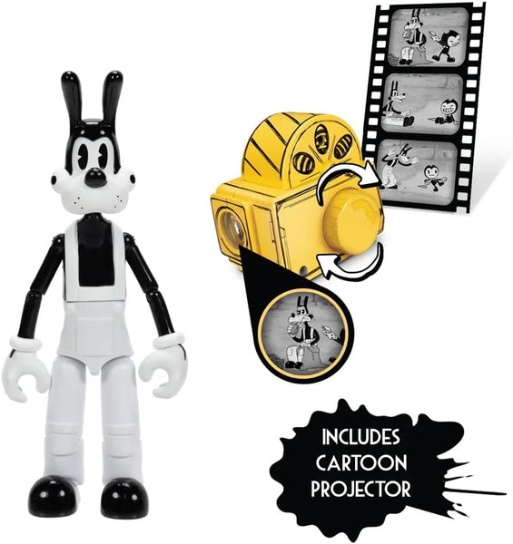 Bendy and The Ink Machine - Boris 5 Inch Action Figure with Picnic Basket & Projector