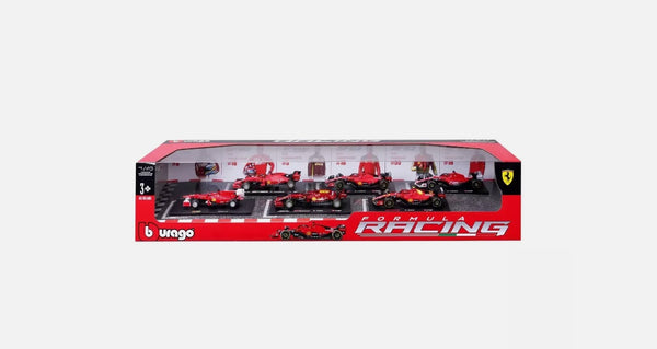 Burago 1:43 Ferrari Formula Racing Die-cast Model 6-pack