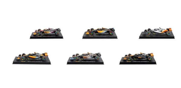 Burago 1:43 McLaren Formula Racing Die-cast Model 6-pack