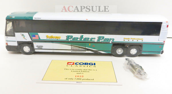 Corgi 98422 Peter Pan Trailways MCI 102 DL3 Diecast 1/50 Scale Bus Model