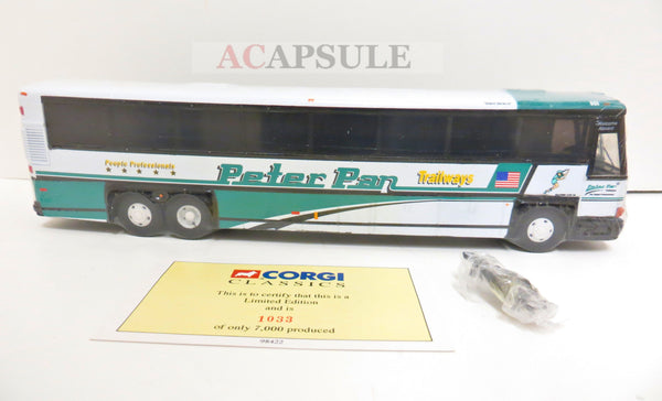 Corgi 98422 Peter Pan Trailways MCI 102 DL3 Diecast 1/50 Scale Bus Model