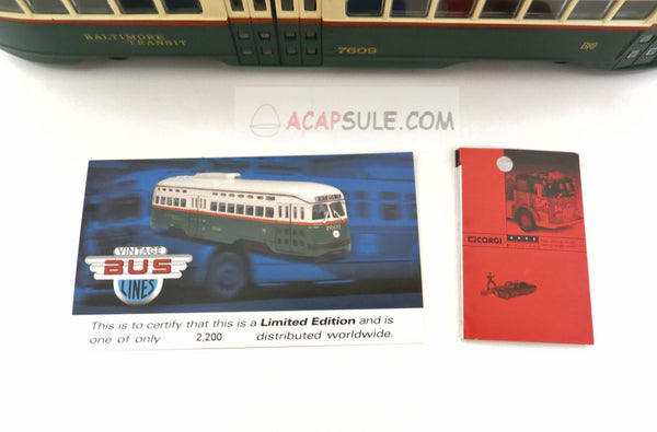 Corgi 55024 1/50 Scale Baltimore PCC Streetcar Diecast Model (NEW OLD STOCK)