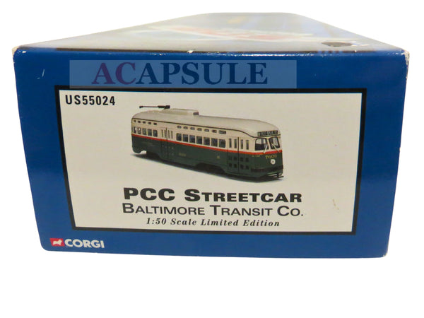 Corgi 55024 1/50 Scale Baltimore PCC Streetcar Diecast Model (NEW OLD STOCK)