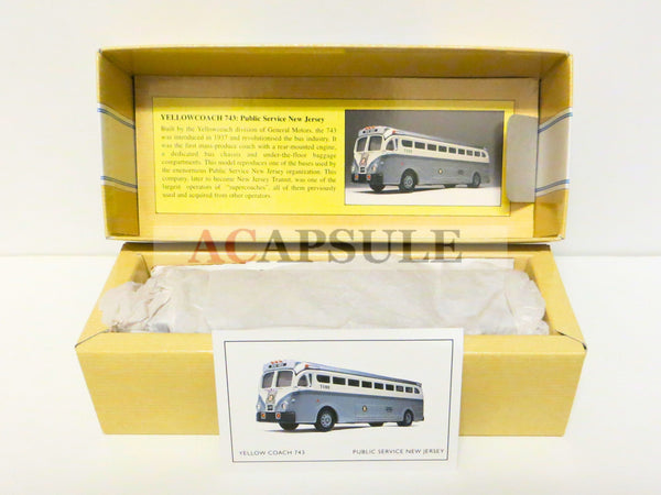 Corgi 98467 Public Service New Jersey Yellow Coach 743 1/50 Scale Diecast Bus