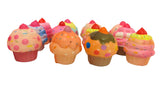 One Dozen 2 Inches Squishy Cupcake Toys in Assorted Styles (12 per order)