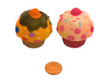 One Dozen 2 Inches Squishy Cupcake Toys in Assorted Styles (12 per order)