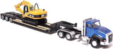 1:87 Scale Cat CT660 Day Cab Tractor with Lowboy Trailer and Cat 315C L Hydraulic Excavator