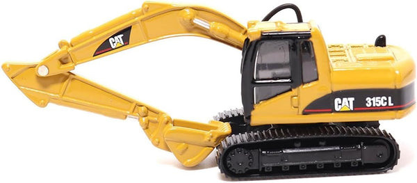 1:87 Scale Cat CT660 Day Cab Tractor with Lowboy Trailer and Cat 315C L Hydraulic Excavator