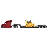 1:87 Peterbilt Model 579 UltraLoft Tandem Tractor with Lowboy Trailer and Cat D5M Dozer