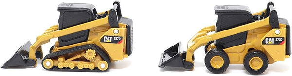 1/64 Caterpillar 272D2 Skid Steer Loader & 297D2 Compact Track Loader in Blister Packaging