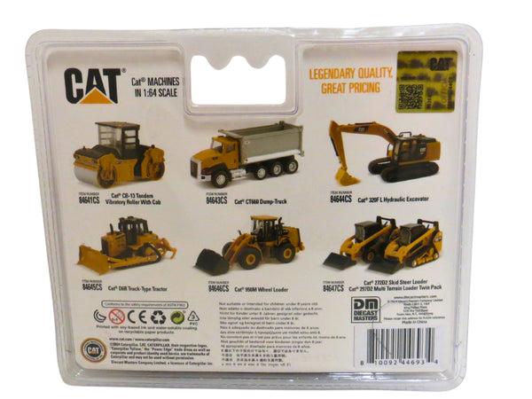 1/64 Caterpillar 272D2 Skid Steer Loader & 297D2 Compact Track Loader in Blister Packaging