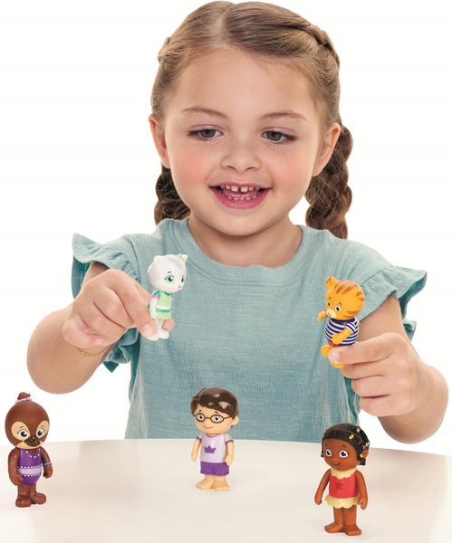 Daniel Tiger Neighborhood's Swim Time Friends 2.5" Figure Set 5-Pack