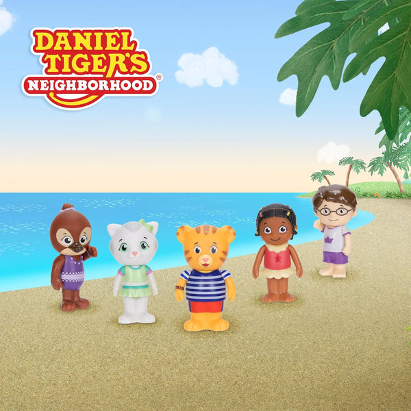 Daniel Tiger Neighborhood's Swim Time Friends 2.5" Figure Set 5-Pack