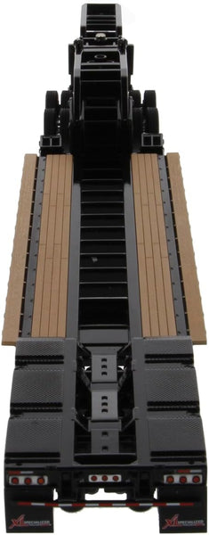 Diecast Masters 1/50 XL 120 Low-Profile HDG Outrigger Style Trailer with Jeep and 2 Boosters Diecast Model