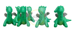 Hard Plastic Dragon Figures Lot of 8, each about 1 1/2 inches tall