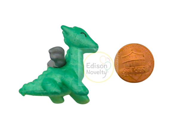 Hard Plastic Dragon Figures Lot of 8, each about 1 1/2 inches tall