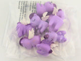 Hard Plastic Unicorn Figures Lot of 8, each about 1 5/8 inches tall