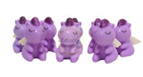Hard Plastic Unicorn Figures Lot of 8, each about 1 5/8 inches tall